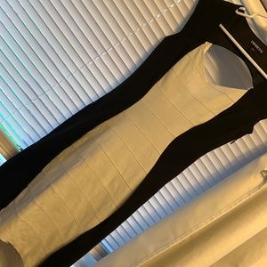 Black and white silhouette dress